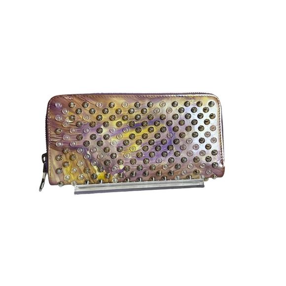 Christian Louboutin Handbags - Rare Christian Louboutin Spike studds Round zipper long wallet